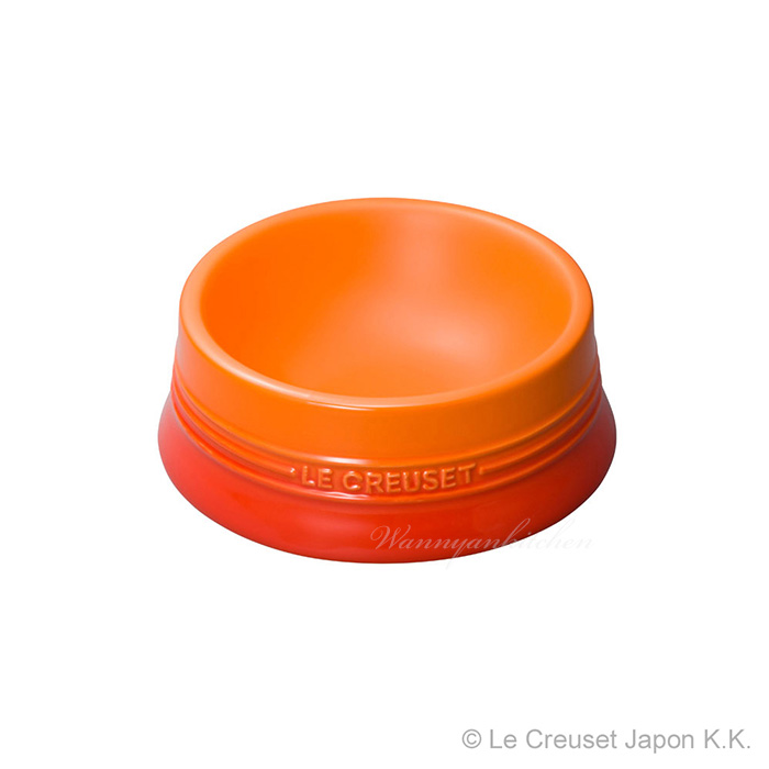 LE CREUSET ペット用食器 サイズM 柔らかけれ オレンジ・ピンク 2点