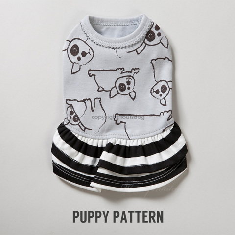 CXhbOylouisdogzOrganic Dress/Joli Puppy Pattern