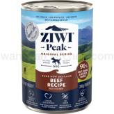 ZiwiPeak（ジウィピーク）ドッグ缶 ニュージーランド グラスフェッドビーフ 390g×12缶セット