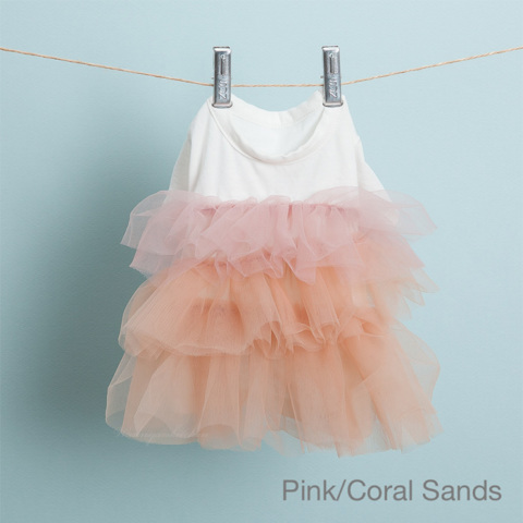 CXhbOylouisdogzOrganic Tulle Dress Pink/Coral Sands
