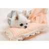 ルイスドッグ【louisdog】BOHO Pillow/Peach Gingham