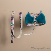 CXhbOylouisdogzFur Harness Set/Pagoda Blue Fur