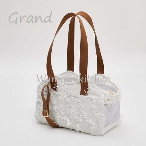 ルイスドッグ【louisdog】White Jacquard Shoulder Bag/Grand