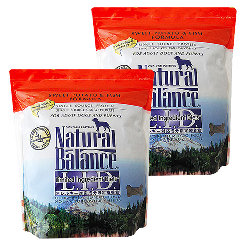 Natural Balance スウィートポテト＆フィッシュフォーミュラ　2袋