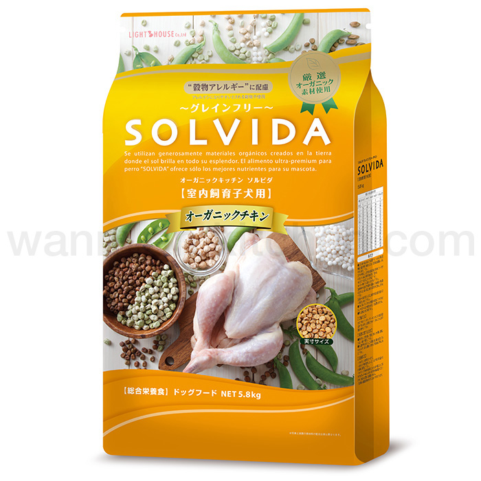 SOLVIDA】ソルビダ グレインフリー チキン 室内飼育子犬用 5.8kgの通販 ...